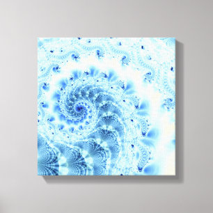 Blue Spiral Leinwand