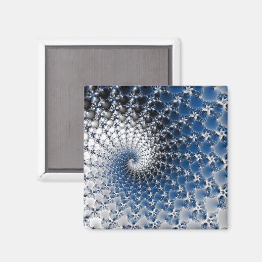 Blue Spiral Magnet (Vorderseite/Rückseite)
