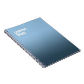 Blue Spiral Notebook - "Creative Flows" Journal Notizblock (Rechte Seite)