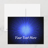 Blue Spirit Circles Postkarte (Vorne/Hinten)