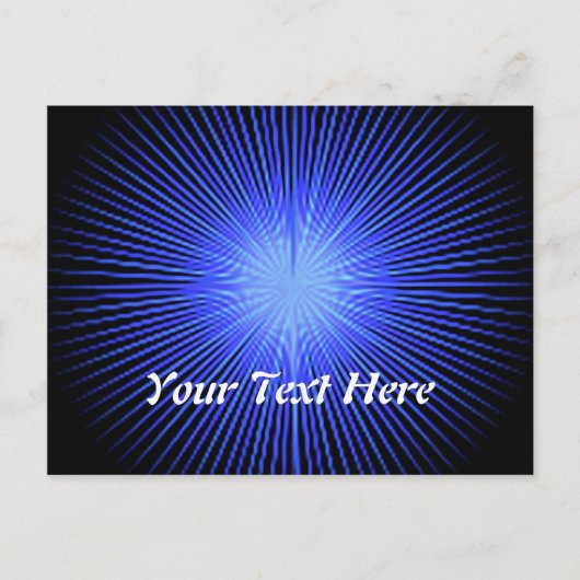 Blue Spirit Circles Postkarte (Vorderseite)