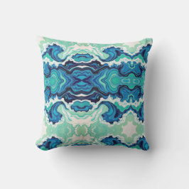 Blue Splash 1 - Outdoor Throw Kissen