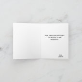 Blue Splash Gold Glitzer Schmetterlinge Jubiläum Karte (Innenseite)