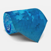 Blue Splash Krawatte (Gerollt)
