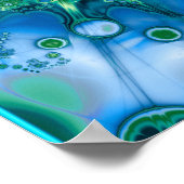 Blue Splash Poster (Ecke)