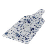 Blue Splashes & Splatters Splash Pattern Schneidebrett (Ecke)