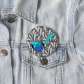 Blue Splendid Fairy Wren Button (Beispiel)