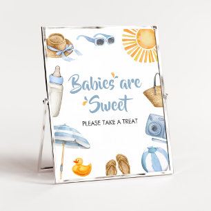 Blue Splish Splash Baby Dusche Babys sind süß Poster