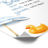 Blue Splish Splash Baby Dusche Mama Osa Bar Poster (Ecke)