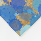 BLUE SPLOTCHES FLEECEDECKE (Ecke)