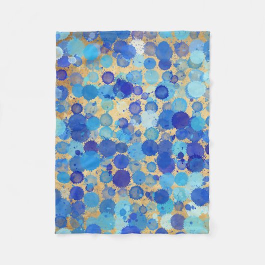 BLUE SPLOTCHES FLEECEDECKE (Vorderseite)