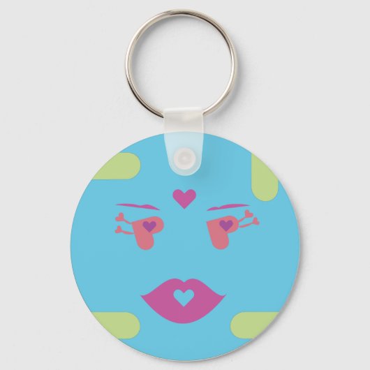 Blue Sponap Key Chain, Dilli.ai Schlüsselanhänger (Vorderseite)