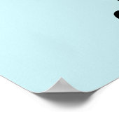 Blue Spooky Halloween Baby Dusche Momosa Bar Poster (Ecke)