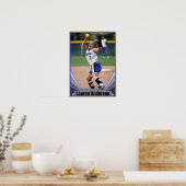 Blue Sports Foto und Spielername Custom Poster (Küche)