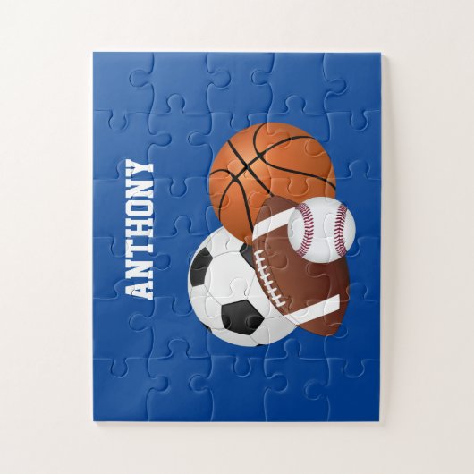 Blue Sports Puzzle (Vertikal)