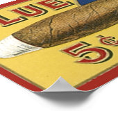 Blue Spot Cigar Label Poster (Ecke)