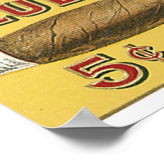 Blue Spot Cigar Poster (Ecke)