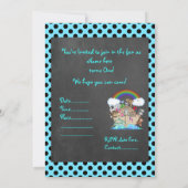 Blue SPOT NOAHS ARK Tiertier-Party Einladung (Rückseite)