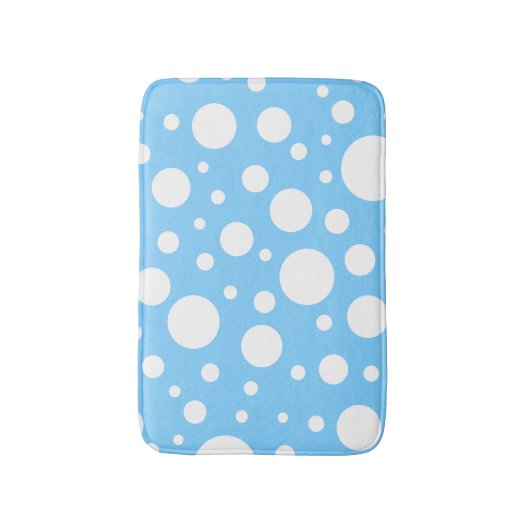 Blue Spots Bath Mat Badematte (Vorderseite Vertikal)