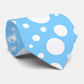Blue Spots Krawatte (Gerollt)