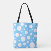Blue Spots Tote Bag Tasche (Rückseite)