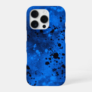 Blue Spray Paint Effect iPhone 16 Fall Pro Hülle
