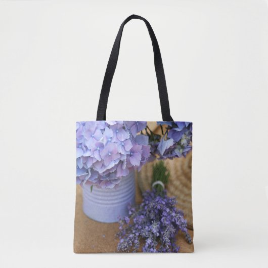 Blue Spring All-Over-Print Tote Bag Tasche (Vorderseite)