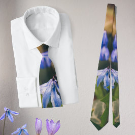 Blue Spring Blume Krawatte