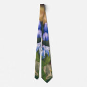 Blue Spring Blume Krawatte (Rückseite)