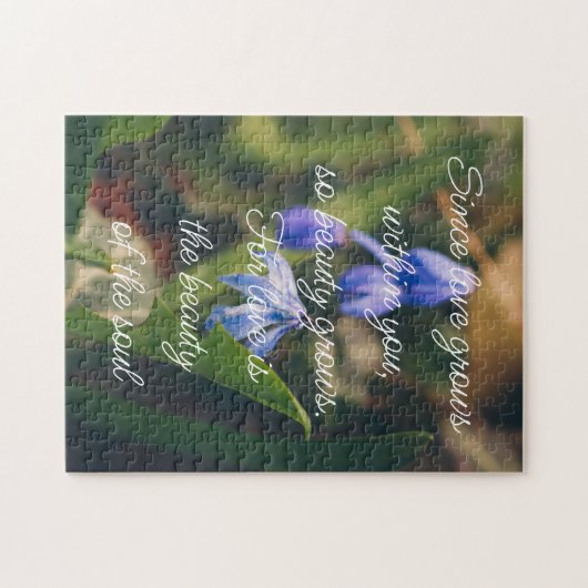 Blue Spring Blume Puzzle (Horizontal)