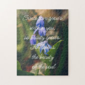 Blue Spring Blume Puzzle (Vertikal)