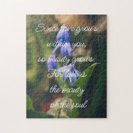 Blue Spring Blume Puzzle