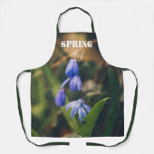 Blue Spring Blume Schürze (Vorderseite)