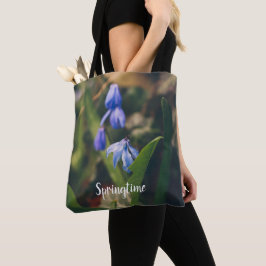 Blue Spring Blume Tasche