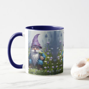 Blue Spring Garden Gnome Tasse