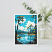 Blue Springs Staat Park Florida Vintage Postkarte (Stehend Vorderseite)