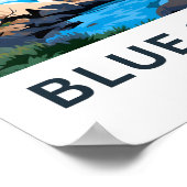 Blue Springs Staat Park Travel Print Poster (Ecke)