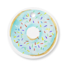 Blue Sprinkle Donut Baby Dusche Danke