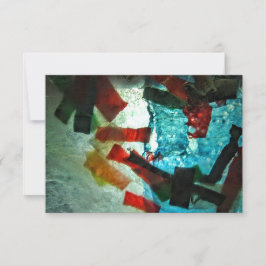 Blue Sprinkle Einladung.Blaue Ozeane abstrakt Einladung