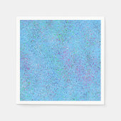 Blue Spritzer Abstrakt Serviette (Vorderseite)