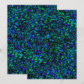 Blue Spritzer - Grußkarte Feiertagskarte (Vorne/Hinten)