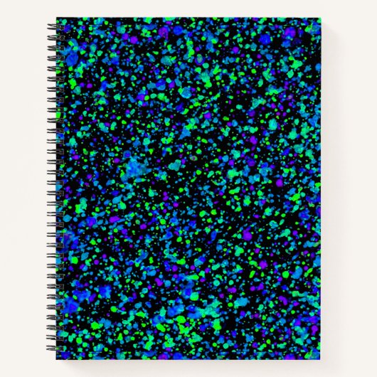 Blue Spritzer - Notebook Notizblock (Vorderseite)