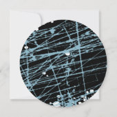 Blue Spritzer Star Bar Bat Mitzvah Einladung (Rückseite)