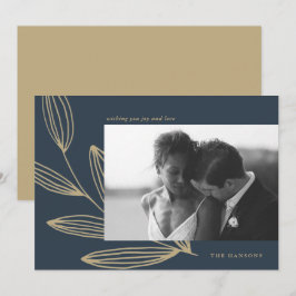 Blue Sprout Foto Holiday Card Feiertagskarte