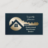 Blue Spruce Gold Key Real Anwesen Business Card Visitenkarte (Vorderseite)