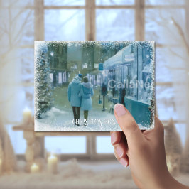 Blue Spruce Magisches Weihnachtsportrait Postcard Postkarte