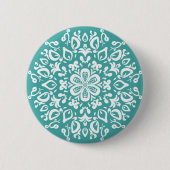Blue Spruce Mandala Button (Vorderseite)