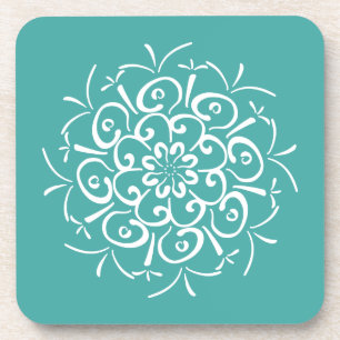 Blue Spruce Mandala Getränkeuntersetzer