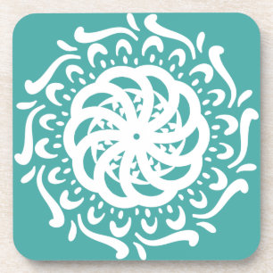 Blue Spruce Mandala Getränkeuntersetzer