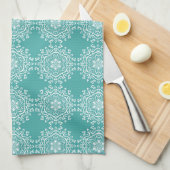 Blue Spruce Mandala Handtuch (Viertel Falte)